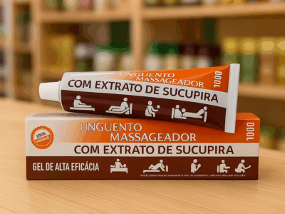 Pomada Massageadora Extrato Sucupira
