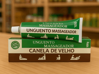 Pomada Massageadora Extrato de Canela de Velho