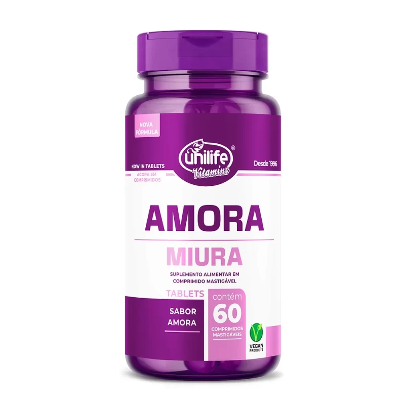 Cápsulas Amora Miura 60 Tablets Mastigáveis - Unilife