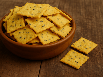 Biscoito Linhaça, Açafrão c/Azeite