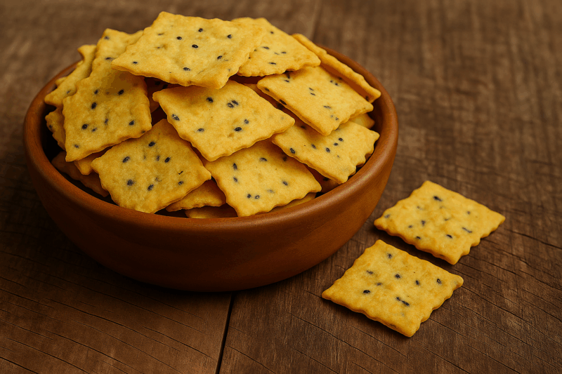 Biscoito Linhaça, Açafrão c/Azeite