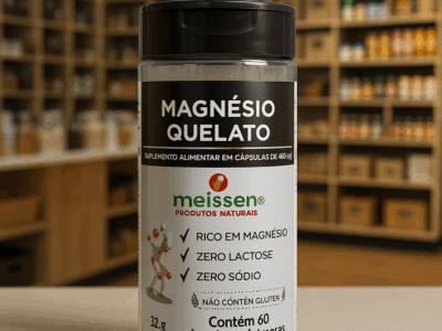 Cloreto de Magnésio Quelato em cápsulas – Meissen