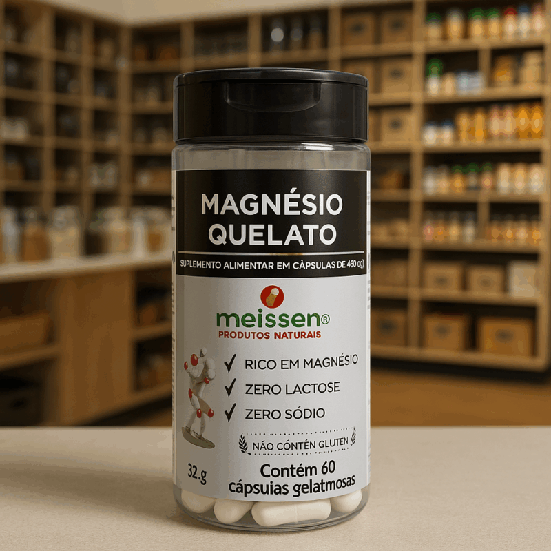Cloreto de Magnésio Quelato em cápsulas – Meissen