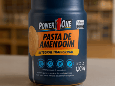 Pasta de amendoim Lisa 1kg - PowerOne