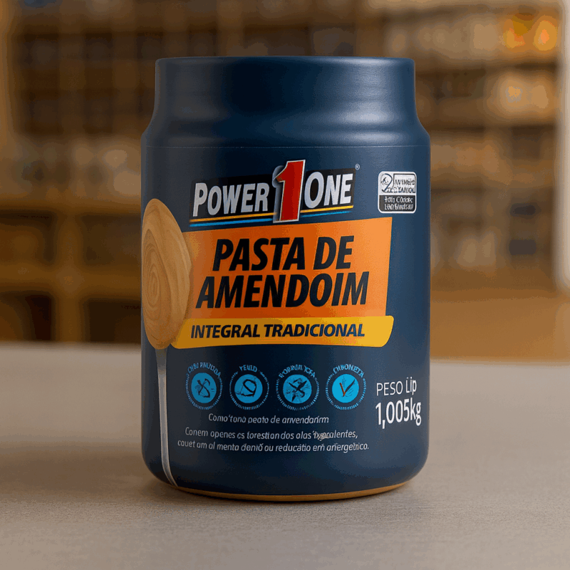 Pasta de amendoim Lisa 1kg - PowerOne