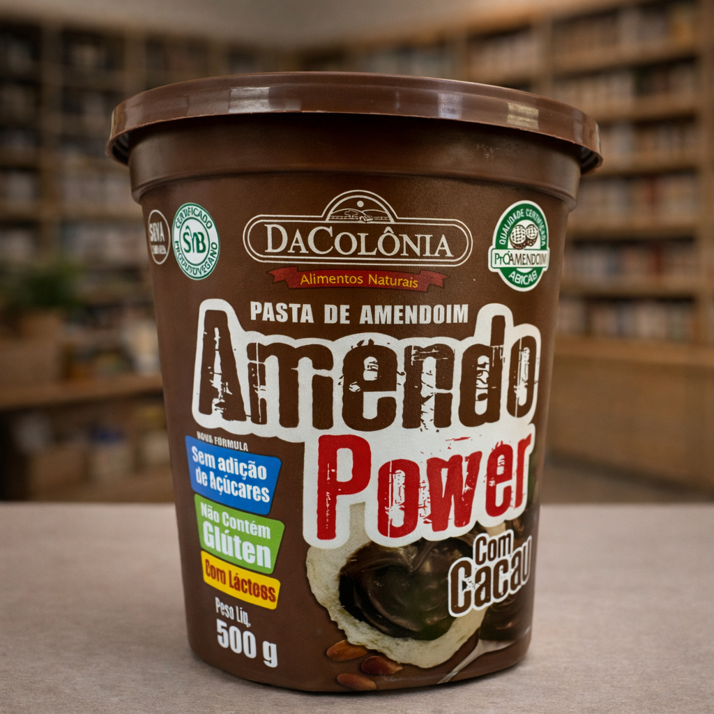 Pasta de Amendoim com Cacau 500g - DaColônia